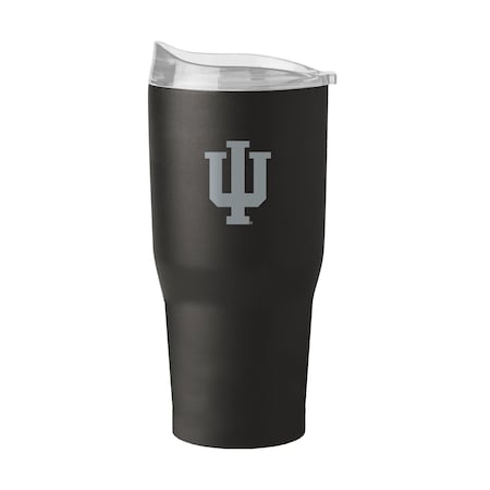 Logo Brands Indiana 30oz Etch Powder Coat Tumbler 153-S30PT-BLK-9
